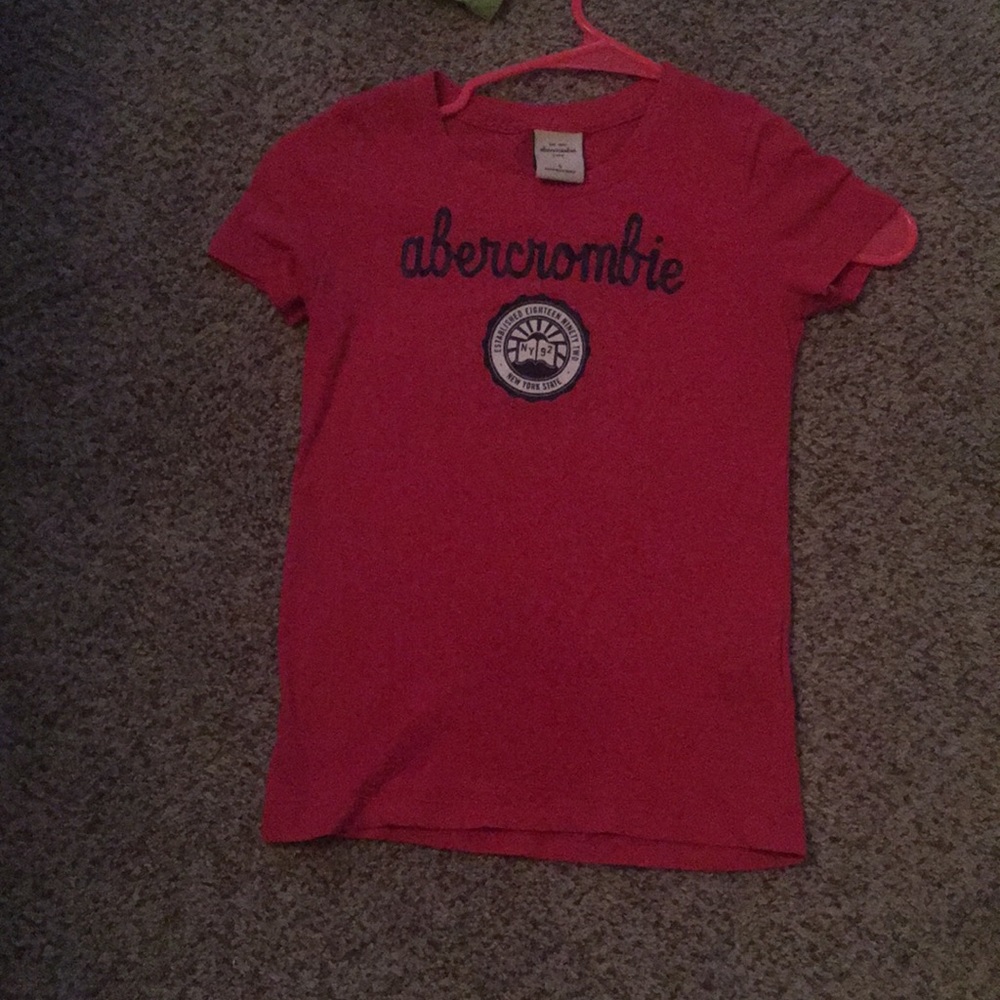 Red Abercrombie shirt